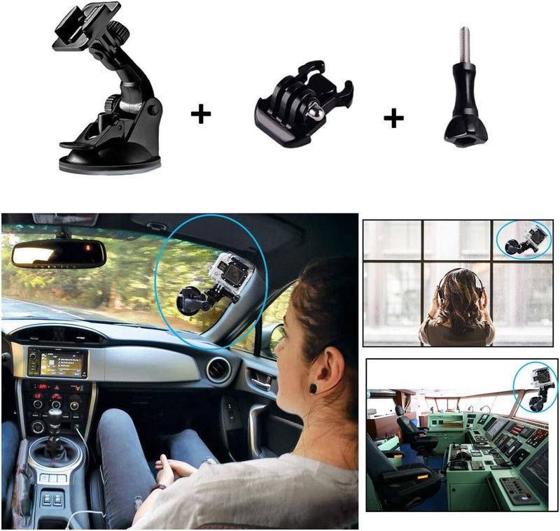 Suptig Accessories Kit Compatible for Gopro Hero 13/Hero12/11/10/9/8/7/6/5/4/3/3+/2/Session gopro Max2 Gopro Fusion DJI Action 5 pro/5/4/3, Insta360 X5/X4, AKASO Action Camera Accessories - Image 4