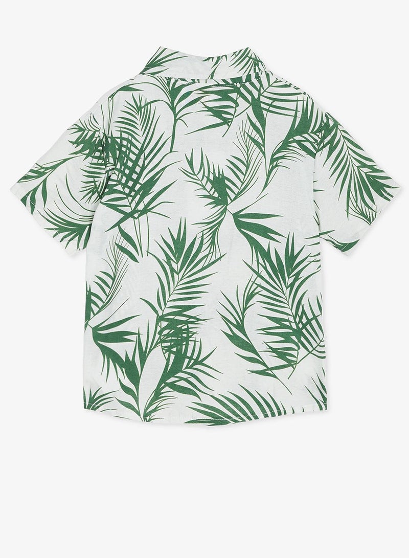 Pinata Tropical Print Cotton Resort Shirt and Shorts Set - Image 5