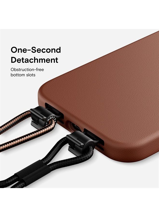MOFT Phone Lanyard, Universal Adjustable Detachable Crossbody Long Lanyard with Phone Patch, Compatible with Most Smartphones, Bare Phone, Length up to 150cm, Sienna Brown - Image 4