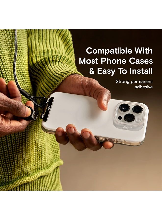 MOFT Phone Lanyard, Universal Adjustable Detachable Crossbody Long Lanyard with Phone Patch, Compatible with Most Smartphones, Bare Phone, Length up to 150cm, Sienna Brown - Image 5