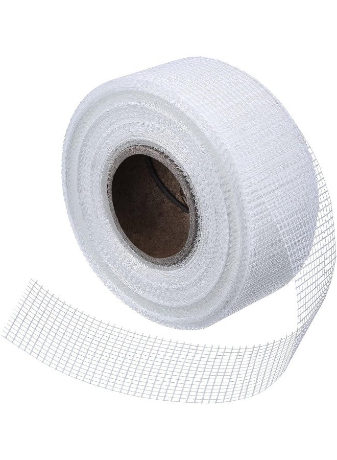 AMAWMW شريط إصلاح الجدران الجافة من أماومو - شريط لاصق ذاتي من الألياف الزجاجية للشقوق في الجدران - 1.7 بوصة × 98.4 قدم - Image 1