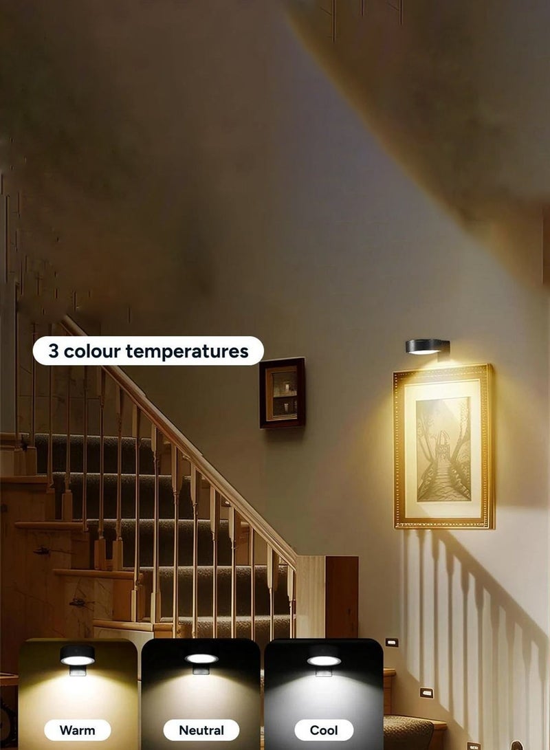 Ump Magnetic Gallery Light 3 Pack, Rechargeable Picture Lights for Wall with Remote Control, Dimmable Timer Painting Light, 3 Color Temps & RGB Art Display Light for Picture Frame Wall Decor - Image 5