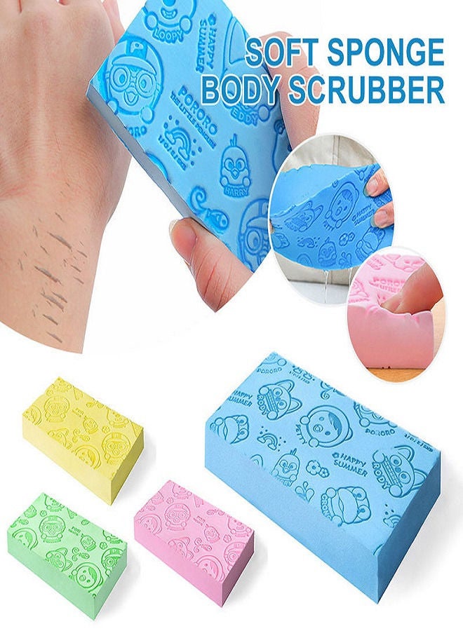Pororo Exfoliating Bath Sponge & Dead Skin Remover MultiColor - Image 3