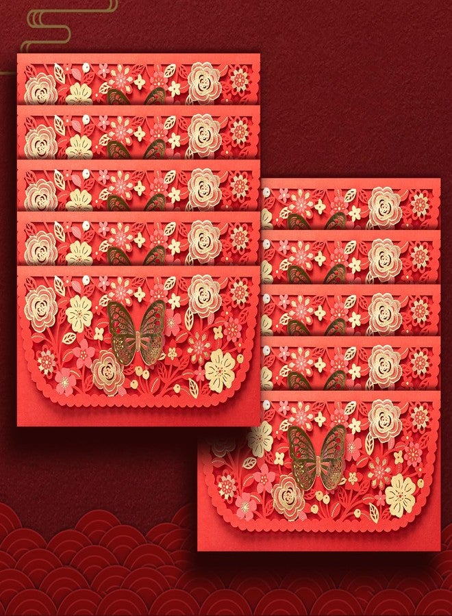 YAOLIGIFT Luxurious Chinese Red Envelopes for Money 2027 Dragon Lunar New Year, Chinese Red Pockets Hong Bao Gift Money Envelopes Lucky Money Envelopes, Gold Foil - Image 1