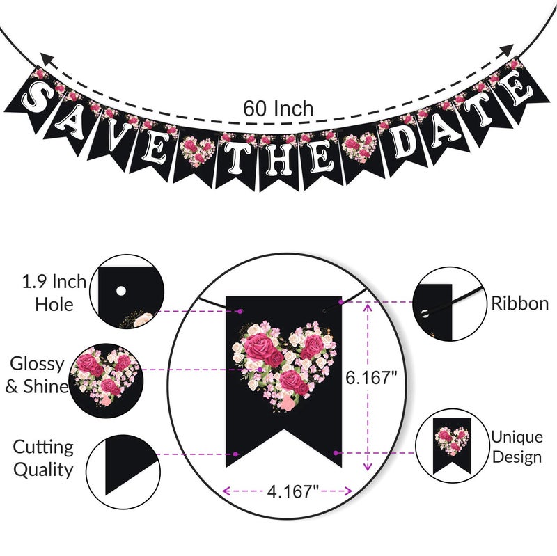 Wobbox Pre-Wedding Party Props and Banner, Pre Wedding Party Decorations Kit (21Pc)(FP3645) - Image 4