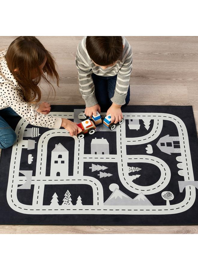 Green Tiger Rug, dark grey, 74x100 cm - Image 3