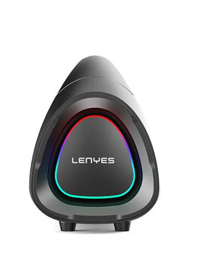 Lenyes S873 RGB Portable Wireless Speaker, 400W Power, Bluetooth 5.3, IPX6 Waterproof, TWS Stereo Pairing, 30000mAh Battery, Deep Bass Audio, LED Light Effects, USB AUX TF Card Support, Black | S873 - Image 3