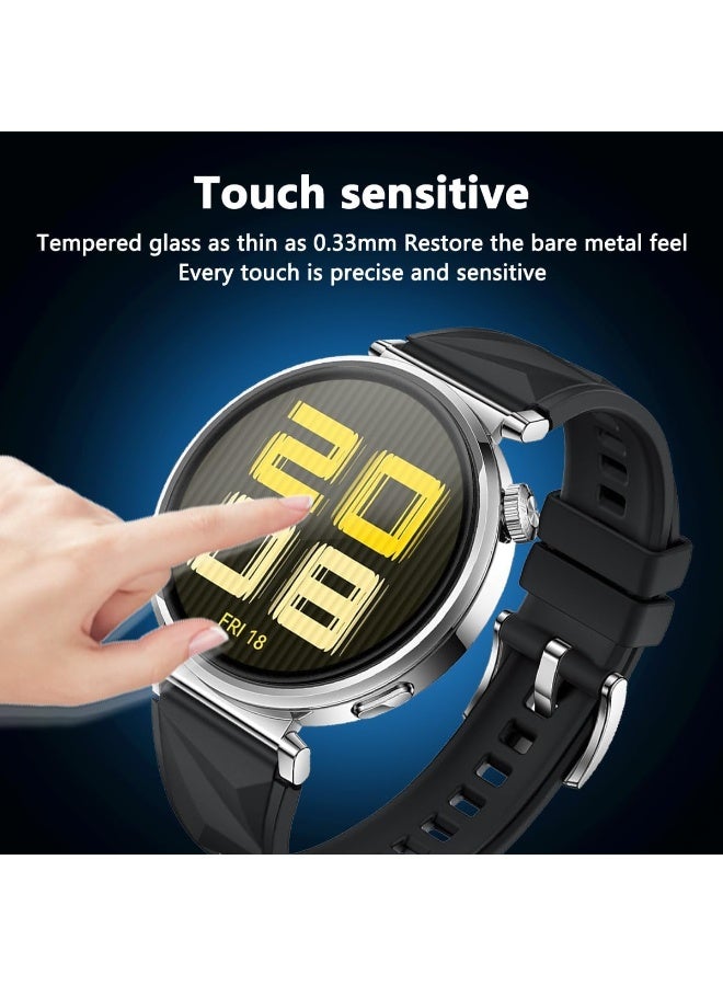 Screen Protector for Huawei Watch Fit 3, 3D Curved Soft Edge Protective Film [Anti-Scratch] [Bubble Free] [Ultra Shatterproof] [High Sensitive] (Not Glass) - Image 5