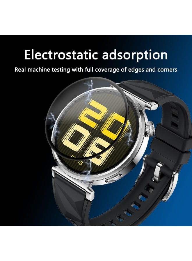 Screen Protector for Huawei Watch Fit 3, 3D Curved Soft Edge Protective Film [Anti-Scratch] [Bubble Free] [Ultra Shatterproof] [High Sensitive] (Not Glass) - Image 2