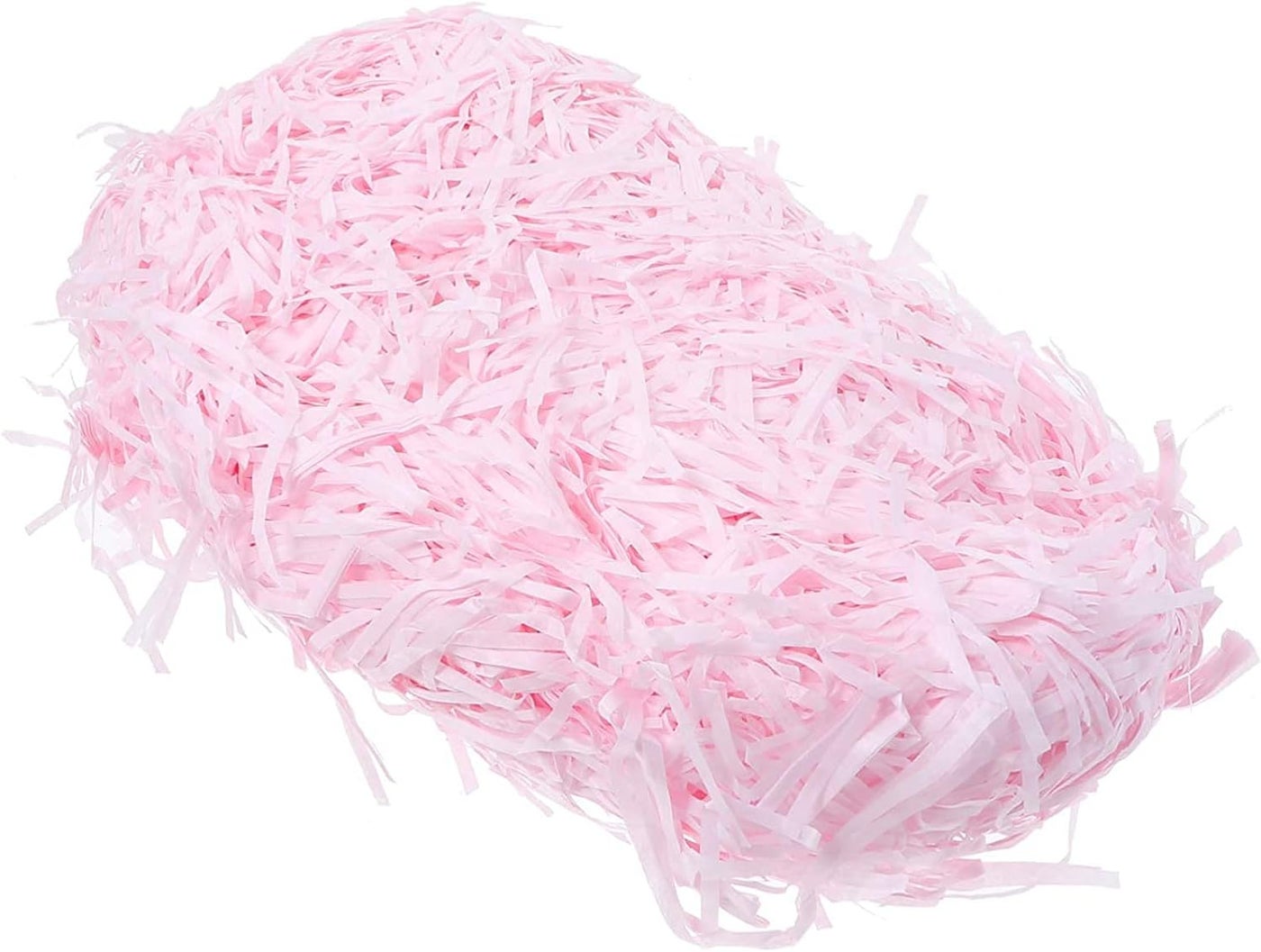 Red Dot Gift REDDOTGIFT® 5-Pack 100 gram Raffia Paper Shreds Strands Eco-friendly Shredded Crinkle Confetti Crinkle Cut Paper Filling Shredded for Hamper Gift Box Filling (Light Pink)