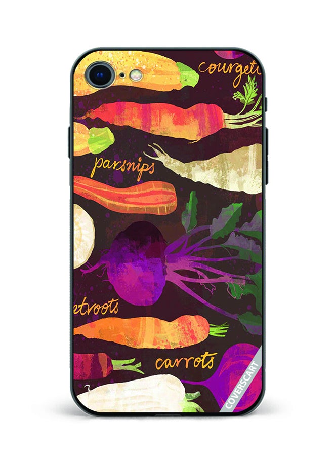 COVERSCART Protective Case Cover For Apple iPhone 7 Carrots Beatroots Raddish Design Multicolour