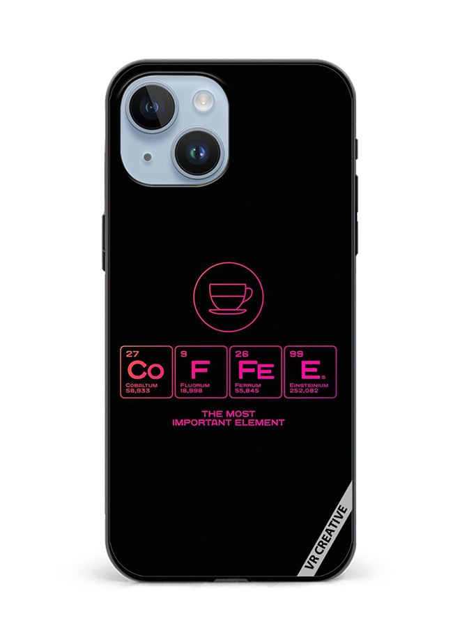 VR CREATIVE Protective Case Cover For Apple iPhone 15 Plus Coffee Design Multicolour - Image 1