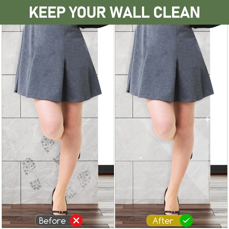 1 Roll Wall Protective Film Easily Removable Wall Film Clear Wall Sticker Wall Protective Sheet Cling Oil Splashes Guard 10 - Image 3
