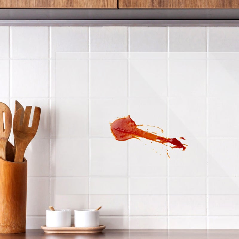 1 Roll Wall Protective Film Easily Removable Wall Film Clear Wall Sticker Wall Protective Sheet Cling Oil Splashes Guard 10 - Image 5