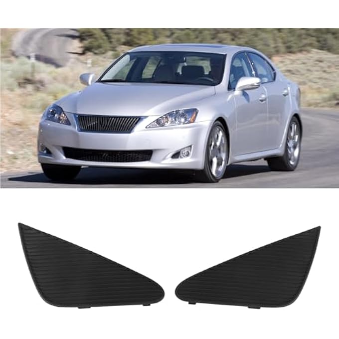 rayihni Front Bumper Fog Light Cover For Lexus Is Is250 Is350 20062008 2Pcs Fog Light Bezel Trim Cap Car Fog Light Lamp Bumper Cover 5243853010 5243753010 4K30298Gtn - Image 1
