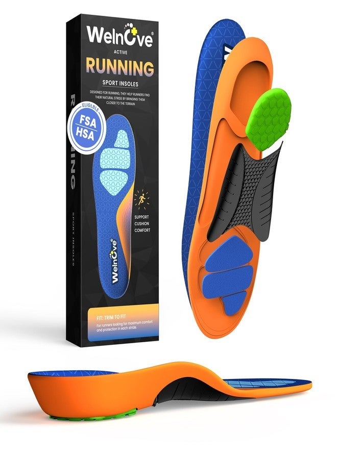 Welnove Running Insoles for Men & Women: Sports Insoles with Enhanced Shock Absorption for Basketball, Pickleball - Lightweight Design Boosts Performance for Athletes - Insoles for Standing All Day - Image 5