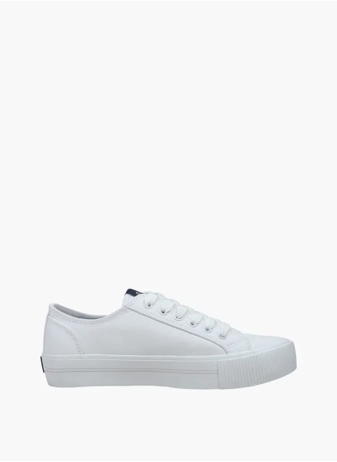 GAP Women's Panelled Sneakers with Lace-Up Closure - BALTIMORE II