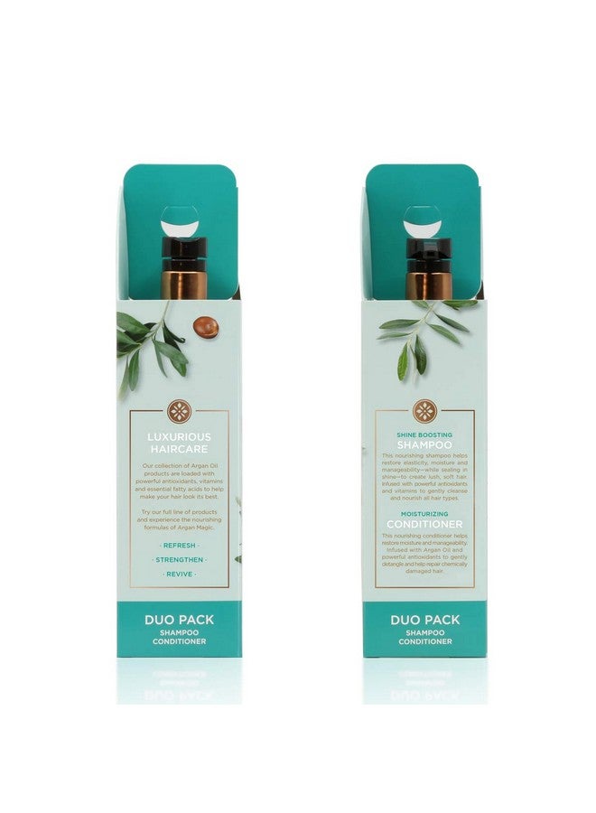 ARGAN MAGIC Argan Magic Shine Boosting Shampoo & Moisturizing Conditioner Duo - Gently Cleanses, Boosts Shine, Controls Frizz, Restores Moisture, Detangles | Made in USA, Paraben Free, Cruelty Free (32 oz)  - Image 2