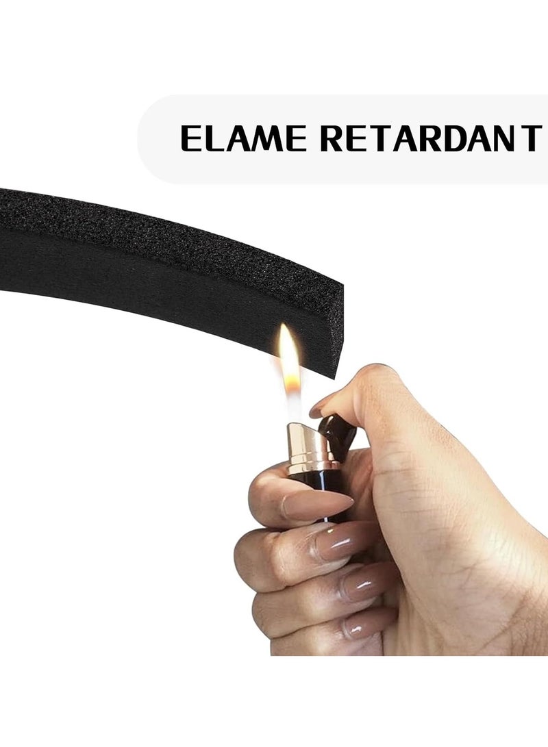 3 Pack of  Weather Stripping Sealing Tape for Doors and Windows – Self-Adhesive Foam Draught Excluder, 18mm Wide x 10m Long, Neoprene Rubber Insulation Tape for Gap Sealing – Waterproof, Flexible, High Elasticity - Image 5