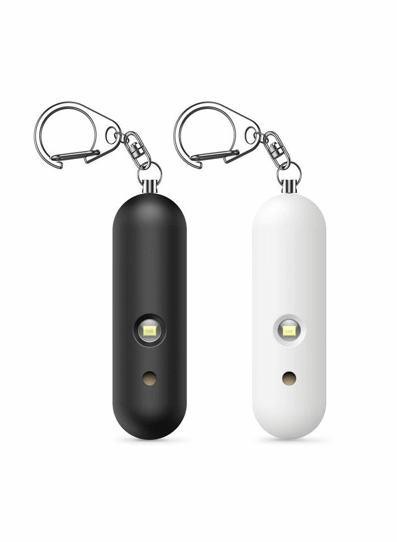 Safe Sound Personal Alarm 130dB Safesound Security Alarm Keychain Dual Speakers Emergency Self Defense Alarm with LED Light for Kids Women Elderly 2 Pack - Image 1