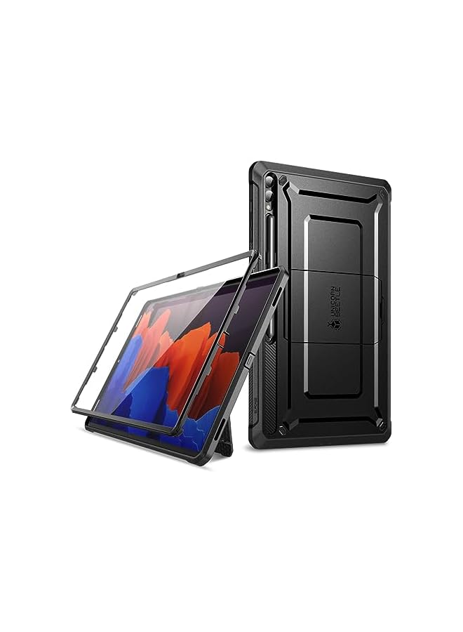 SUPCASE [UB ProSeries] Case Designed for Galaxy Tab S9 Ultra (2023), with Built-in Screen Protector & S Pen Holder Full-Body Rugged Heavy Duty Case - Black - Image 1