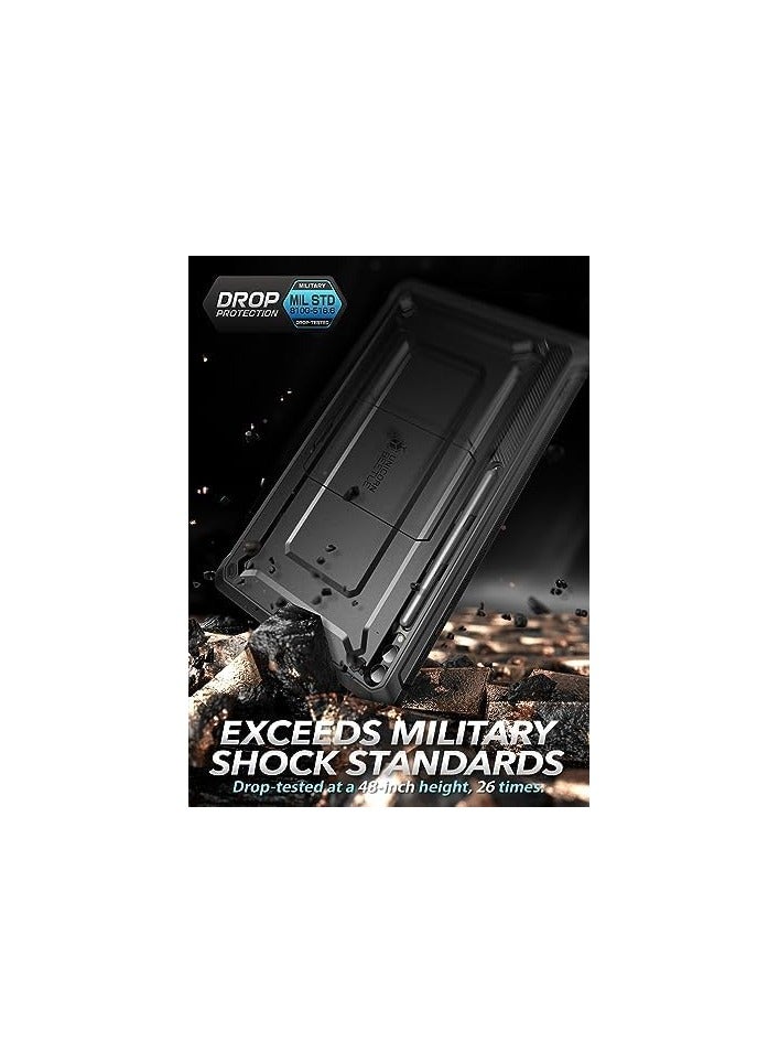 SUPCASE [UB ProSeries] Case Designed for Galaxy Tab S9 Ultra (2023), with Built-in Screen Protector & S Pen Holder Full-Body Rugged Heavy Duty Case - Black - Image 5