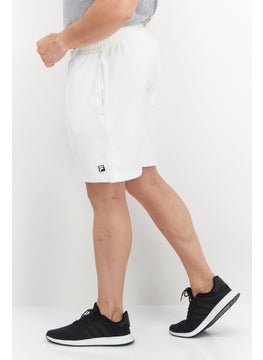 FILA شورت تدريب لملابس الرياضة للرجال بتصميم مناسب، أبيض  - Image 3