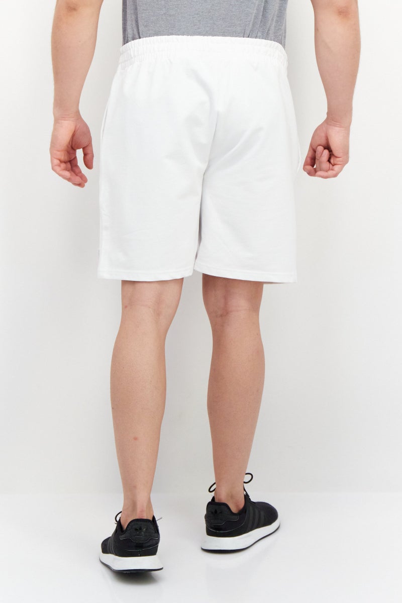 FILA Men Sportswear Fit Brand Logo Training Shorts, White  - Image 4