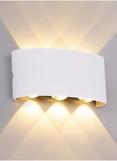 Next Life Modern Outdoor Wall Sconce Light 6 LED Room Wall Lights Up Down Aluminium Wall Lighting Lamps for Living Room Bedroom Corridor Warm light  - Image 1