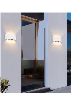 Next Life Modern Outdoor Wall Sconce Light 6 LED Room Wall Lights Up Down Aluminium Wall Lighting Lamps for Living Room Bedroom Corridor Warm light  - Image 3