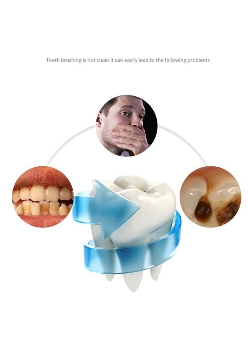 U-shaped tooth beauty instrument portable cold light tooth cleaner ultrasonic tooth cleaner voice electric toothbrush - Image 2