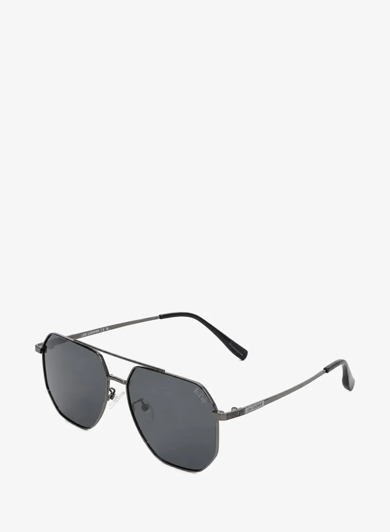 1.1 Tac Polarized Sunglasses Gunmetal Frame Gradient Grey Mirror Lens 53mm  - LCM10255C1