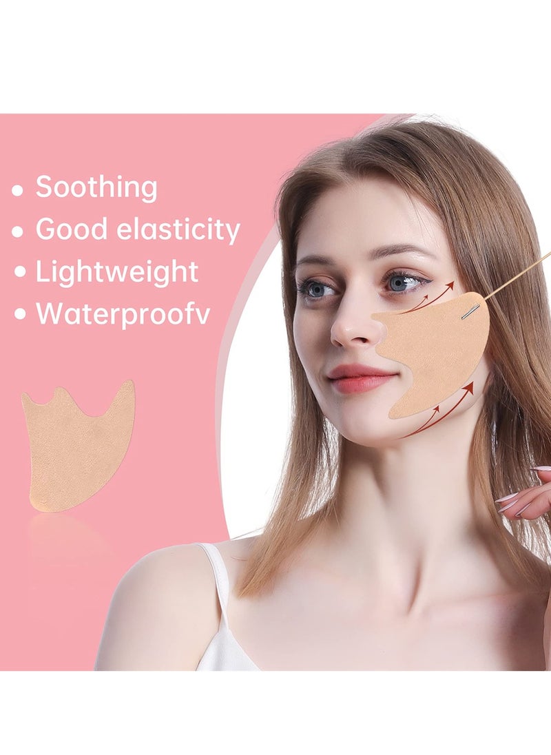 SYOSI - Face Wrinkle Tapes Face Lift Tapes Face Patches Wrinkles Tape for Fine Wrinkles Between Eyes and Face For Overnight Wrinkle Use 4Pcs Fixed Ropes 5 Pairs Replacement Tapes - Image 1
