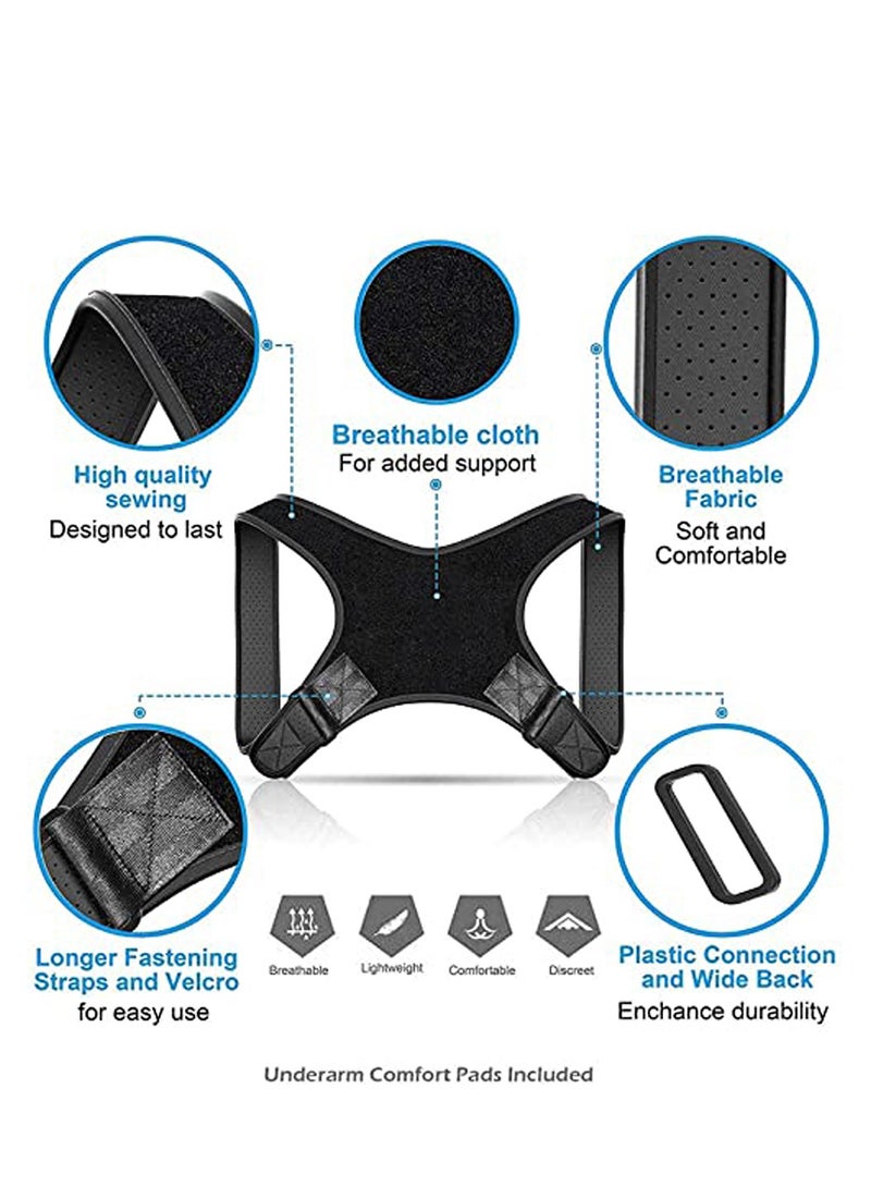 Posture Corrector for Women, Men, Adults, and Seniors - Adjustable Posture Brace Belt for Spine Support, Scoliosis, and Back Pain Relief - Image 5