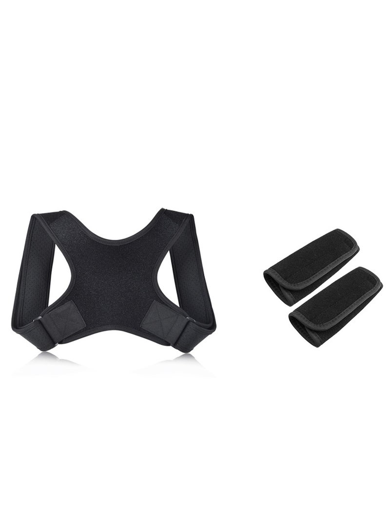 Posture Corrector for Women, Men, Adults, and Seniors - Adjustable Posture Brace Belt for Spine Support, Scoliosis, and Back Pain Relief - Image 1