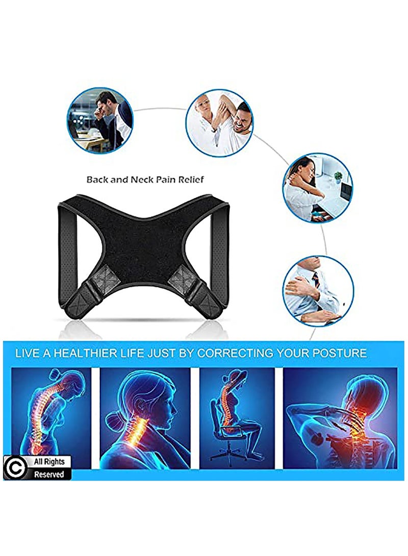 Posture Corrector for Women, Men, Adults, and Seniors - Adjustable Posture Brace Belt for Spine Support, Scoliosis, and Back Pain Relief - Image 4