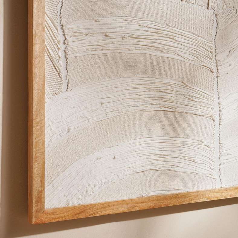 Pan Home Organic Impressions Handmade Framed Wall Art 120x180cm - Natural - 191WWL9900149 - Image 2