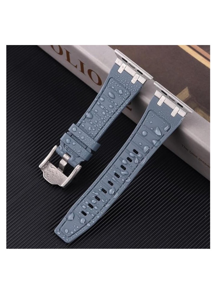 Generic - Compatible with Apple Watch 45mm 44mm 42mm 49mm Series 7 SE, Series 6 5 4 3 2 1,Man Women Solid Stainless Steel Link Bracelet Replacement Wristband for iWatch 45mm 44mm 42mm 49mm - Image 1