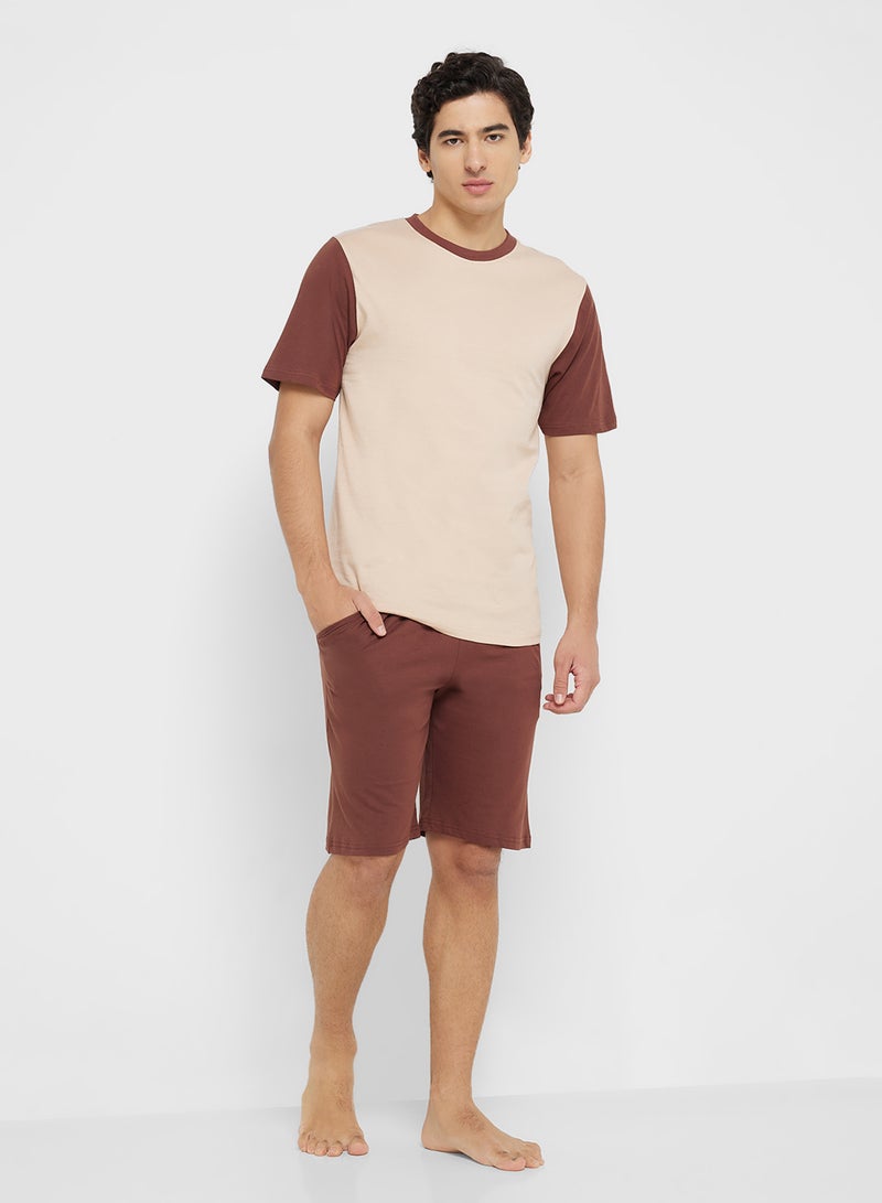 Seventy Five Nightwear T-Shirt & Shorts Sets  - Image 1