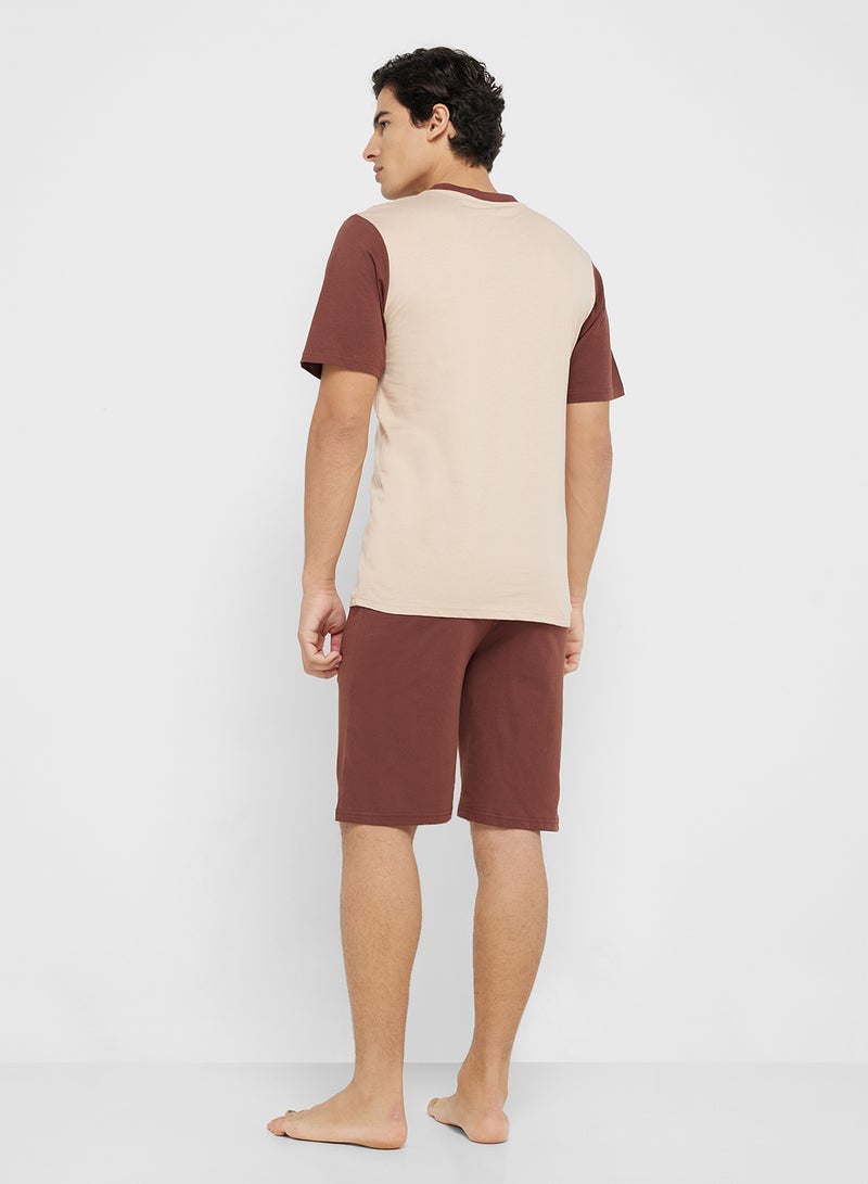Seventy Five Nightwear T-Shirt & Shorts Sets  - Image 2