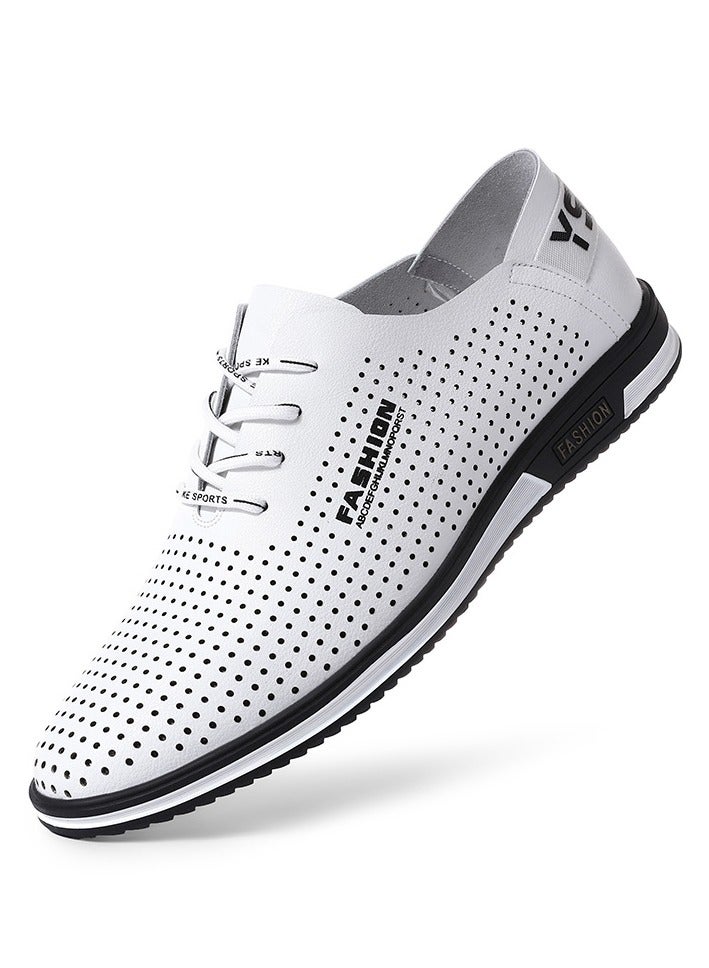 Shougu Versatile Retro Casual Leather Shoes - Image 1