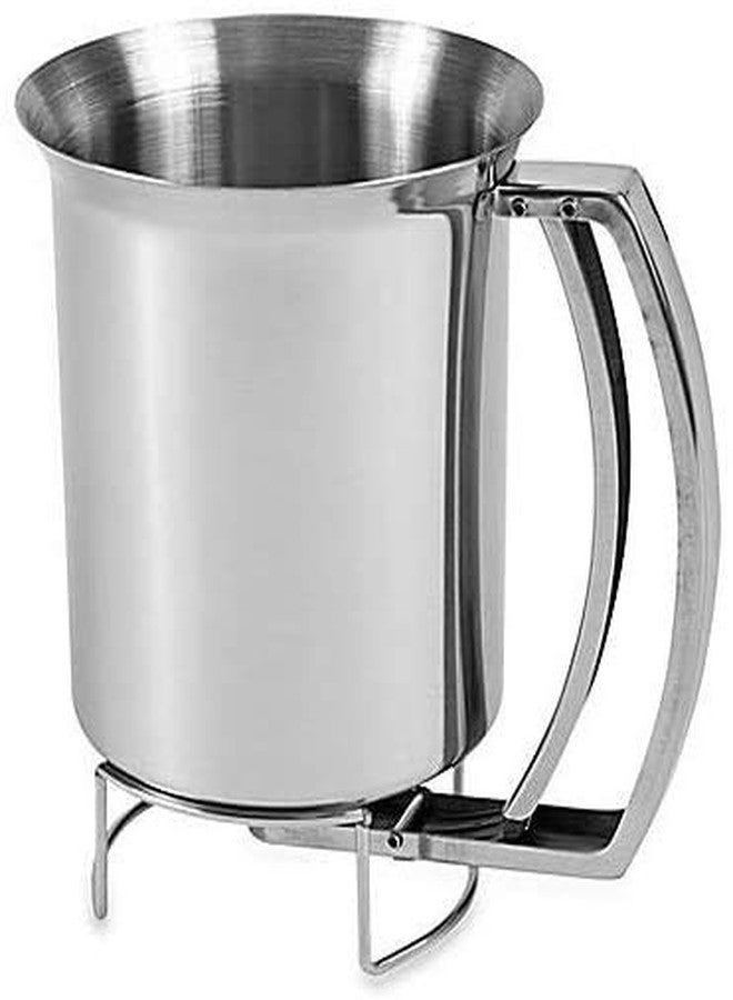 Fnoko Stainless Steel Mix Dispenser - Pancake Dispenser - Pancake Batter Dispenser Kitchen Batter Dispenser - Cupcake Batter Dispenser - Waffle Batter Dispenser (800ml) - Image 1