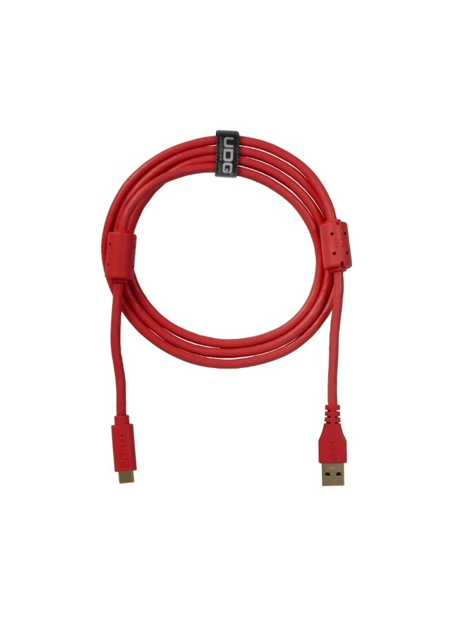 UDG Ultimate Data Cable USB 3.0 C-A, Red, Straight, 1.5 m - Image 2
