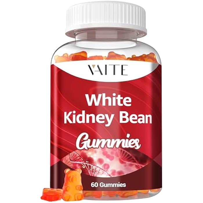 VAITE White Kidney Bean Extract 1000mg Supplement – Antioxidant Support & Daily Energy, Plant-Based Fiber from Kidney Beans, Vegan, Non-GMO, Gluten-Free, No Artificial Flavors, 60 Gummies for Men & Women - Image 1