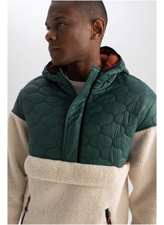 DeFacto Man Relax Fit Hooded Long Sleeve Discovery Channel Mont  - Image 2