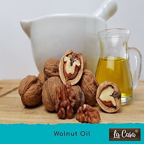 La Casa Cold Pressed Walnut Oil | Combo Pack of 2 | For Hair Skin & Thyroid Massage | Edible | 100% Pure and Virgin Grade | 2x200ml | - Image 2