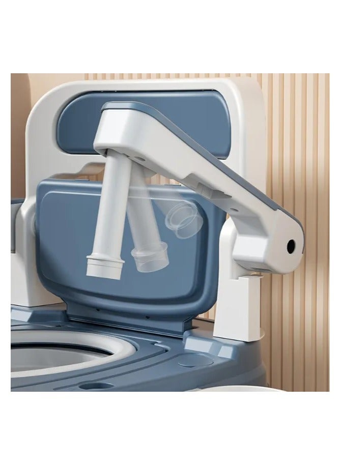 Rehabilitation Equipment Elderly Pregnant Toilet, Wheeled Urinal Chair, Detachable Portable Toilet Chair, User Toilet Aid, Time-Controlled Bionic Hand Constant Robot Glove  - Image 5