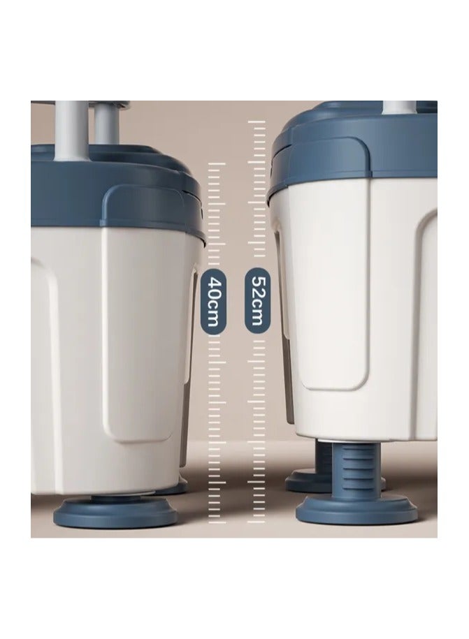 Rehabilitation Equipment Elderly Pregnant Toilet, Wheeled Urinal Chair, Detachable Portable Toilet Chair, User Toilet Aid, Time-Controlled Bionic Hand Constant Robot Glove  - Image 3