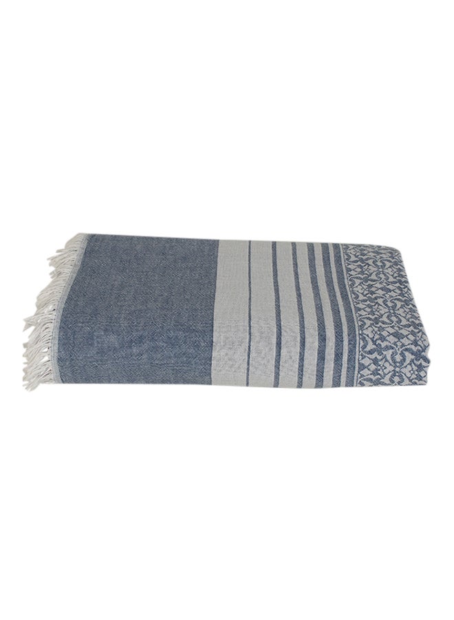 Li̇na Peshtamal Bed Cover Cotton Blue 200x230centimeter