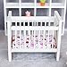 NUOBESTY 112 Scale Dollhouse Mini Crib Wooden Baby Doll Crib for Dollhouse Adorable Doll House Accessories and Furniture Mini Baby Bed Cradle for Miniature Furniture 1 12 Scale 440 393 inches - Image 4